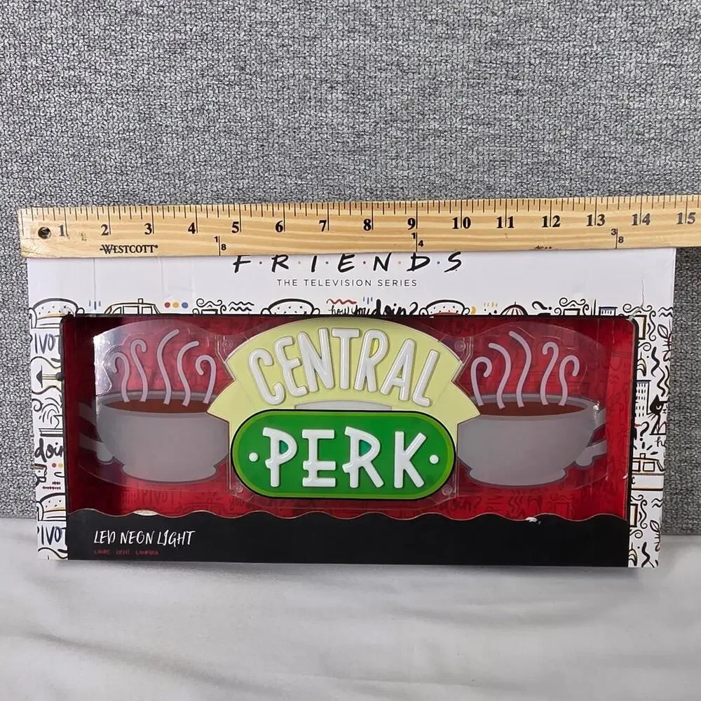 FRIENDS CENTRAL PERK LED NEON‑STYLE SIGN – USB POWERED – WALL MOUNTABLE